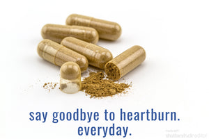 Heartburn Aid- Acid Relief Vegan Capsules to Decrease Bloat, Improve Digestion and Increase Immune Response in the Gut